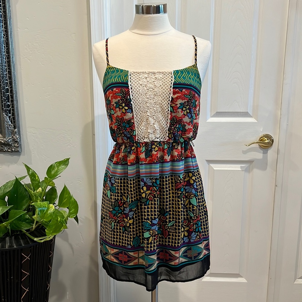 GB Gianni Bini Boho Sleeveless Mini Dress
